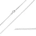 BNH panserhalskjede i 14 karat hvitt gull 50 cm x 1,3 mm