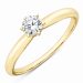 0,30 ct lab grown diamant solitairering i 9 karat gull 0,30 ct