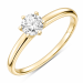 0,50 ct lab grown diamant solitairering i 9 karat gull 0,50 ct