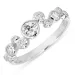 hvit zirkon ring i sølv - Bubbly Sparkle