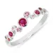 rosa zirkon ring i sølv