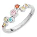 multifarget zirkon ring i sølv - Bubbly Twist