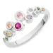 multifarget zirkon ring i sølv - Bubbly Twist