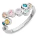 multifarget zirkon ring i sølv - Bubbly Twist