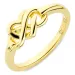 infinity ring i forgylt sølv - Amoré