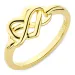 infinity ring i forgylt sølv - Amoré