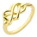 infinity ring i forgylt sølv - Amoré
