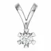 0,40 ct lab grown diamant solitaireanheng i 14 karat hvitt gull 0,40 ct