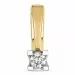 diamant solitaireanheng i 14 karat gull og hvitt gull 0,10 ct
