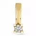 diamant solitaireanheng i 14 karat gull 0,10 ct