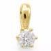 diamant solitaireanheng i 14 karat gull 0,30 ct