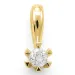 0,30 ct lab grown diamant solitaireanheng i 14 karat gull 0,30 ct