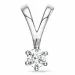 0,40 ct lab grown diamant solitaireanheng i 14 karat hvitt gull 0,40 ct