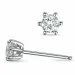 2 x 0,20 ct kampanje - diamant ørestikker i 14 karat hvitt gull med diamant 
