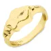 ring i forgylt sølv - Lumé Etched