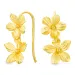 blomst øredobber i forgylt messing - Eliné