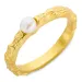 perle ring i forgylt messing - Eliné