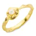 perle ring i forgylt messing - Eliné