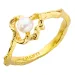 perle ring i forgylt messing - Eliné