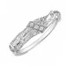 zirkon ring i forsølvet messing - Lumé Etched