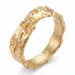 zirkon ring i forgylt messing - Lumé Etched