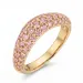 rosa ring i forgylt messing - Lumé Illume