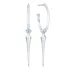 ID Fine IDH005SL Spear hoops i sølv