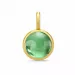 Elegant Julie Sandlau rundt grønn krystall anheng i forgylt sølv grønn krystall