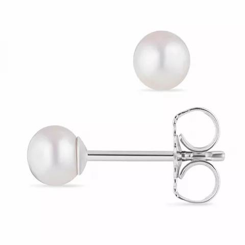 4,5-5 mm perle ørestikker i sølv