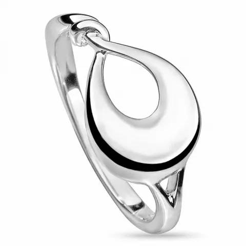 Enkel abstrakt ring i sølv