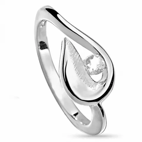 Bedårende abstrakt sølv ring i sølv