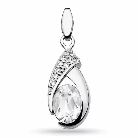 dråpe anheng i sølv