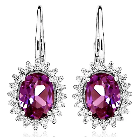 runde øredobber i forgylt sølv