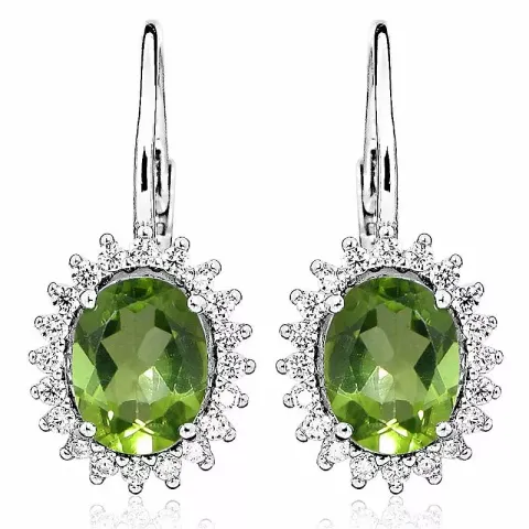 runde øredobber i rodinert sølv