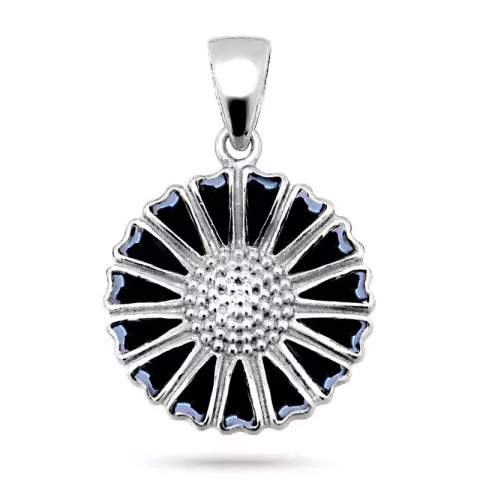 Margeritt smykker: 15 mm anheng i sølv