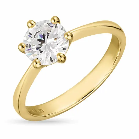 zirkon ring i 8 karat