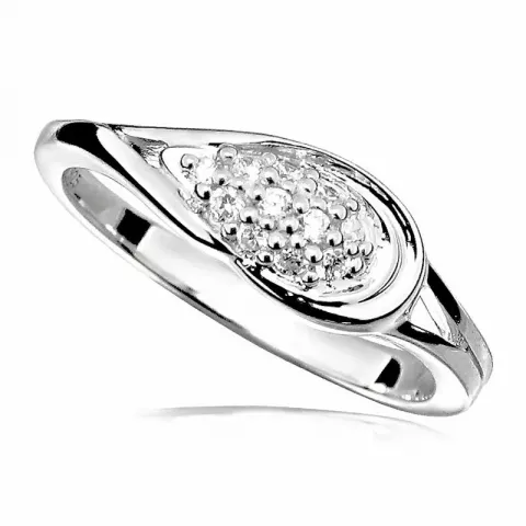 Ringer: dråpe ring i rodinert sølv