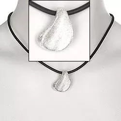 Elegant RS of Scandinavia anheng med halskjede i sølv med gummibånd