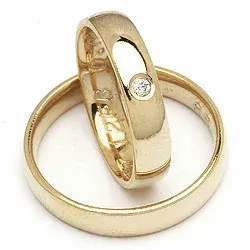 Gifteringer fra rs of scandinavia i 8 karat gull 0,02 ct