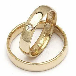 Gifteringer fra rs of scandinavia i 8 karat gull 0,02 ct