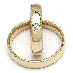 Gifteringer fra rs of scandinavia i 8 karat gull 0,02 ct