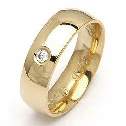 Giftering fra rs of scandinavia i 8 karat gull 0,03 ct