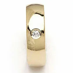 Giftering fra rs of scandinavia i 8 karat gull 0,03 ct