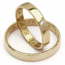 Gifteringer fra rs of scandinavia i gull 0,02 ct