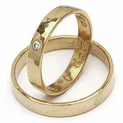 Gifteringer fra rs of scandinavia i gull 0,02 ct