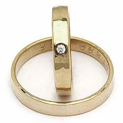 Gifteringer fra rs of scandinavia i gull 0,02 ct