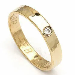 Giftering fra rs of scandinavia i 8 karat gull 0,02 ct