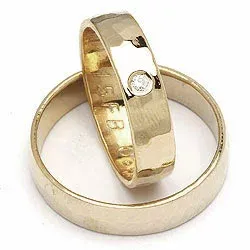 Gifteringer fra rs of scandinavia i 8 karat gull 0,02 ct