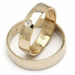 Gifteringer fra rs of scandinavia i 8 karat gull 0,02 ct