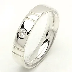 Giftering fra rs of scandinavia i sølv